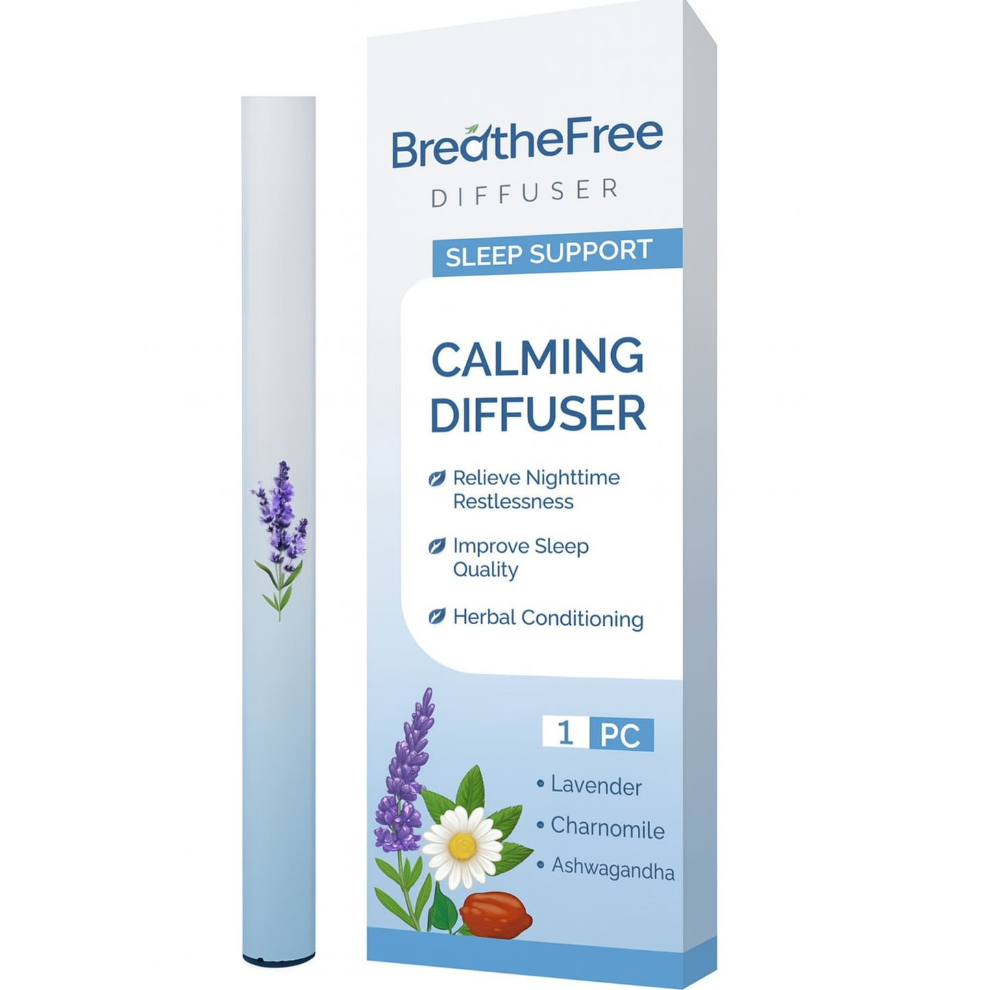 Inhalable Sleep Diffuser with Natural Relaxation Formula