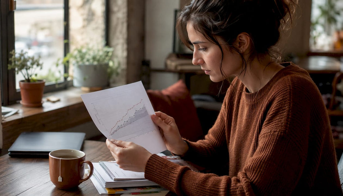 Scientist reviewing stress relapse study data