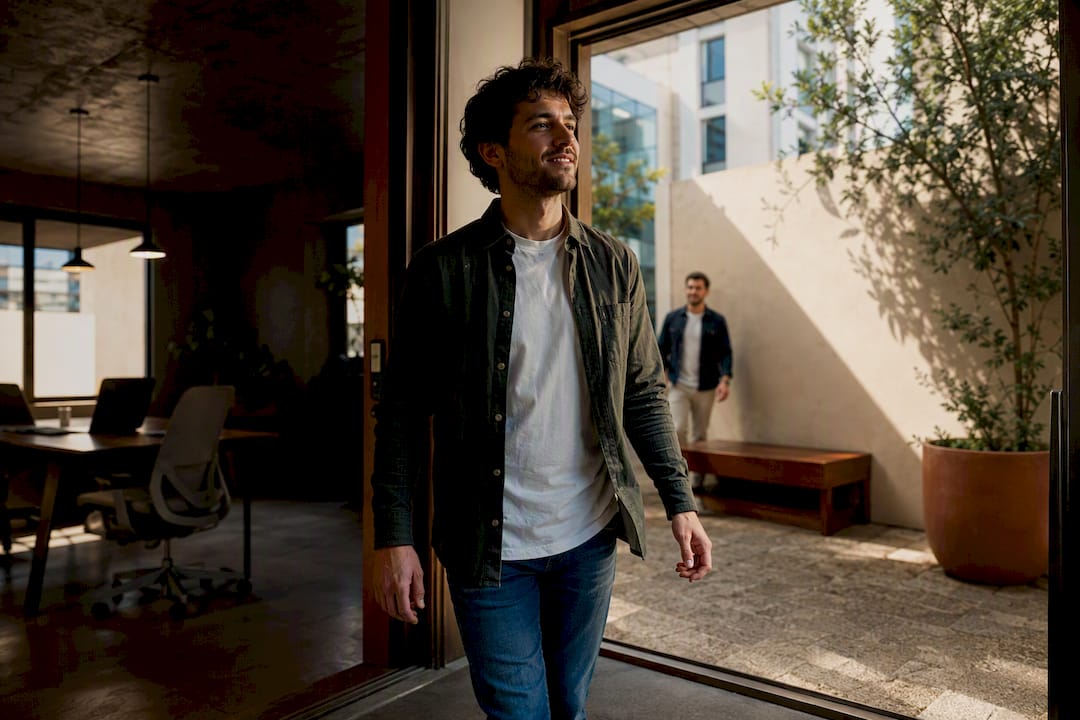 Employee taking a nicotine-free workplace break