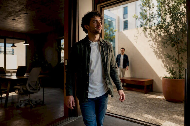 Employee taking a nicotine-free workplace break