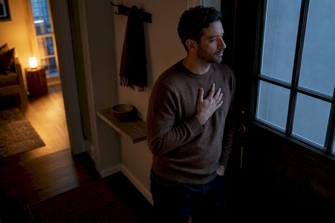 Person pausing through a smoking craving
