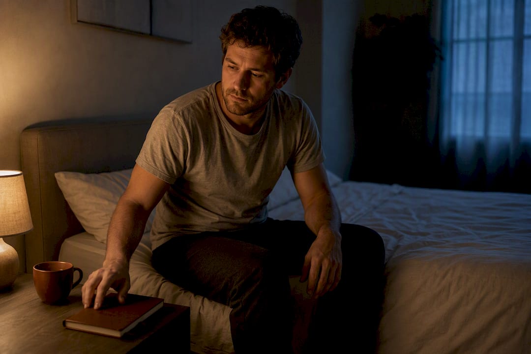 Adult awake at bedside during withdrawal insomnia