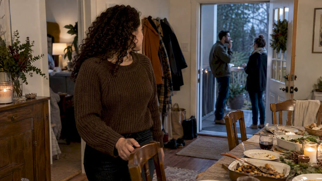 Guest notices smoking at a holiday gathering