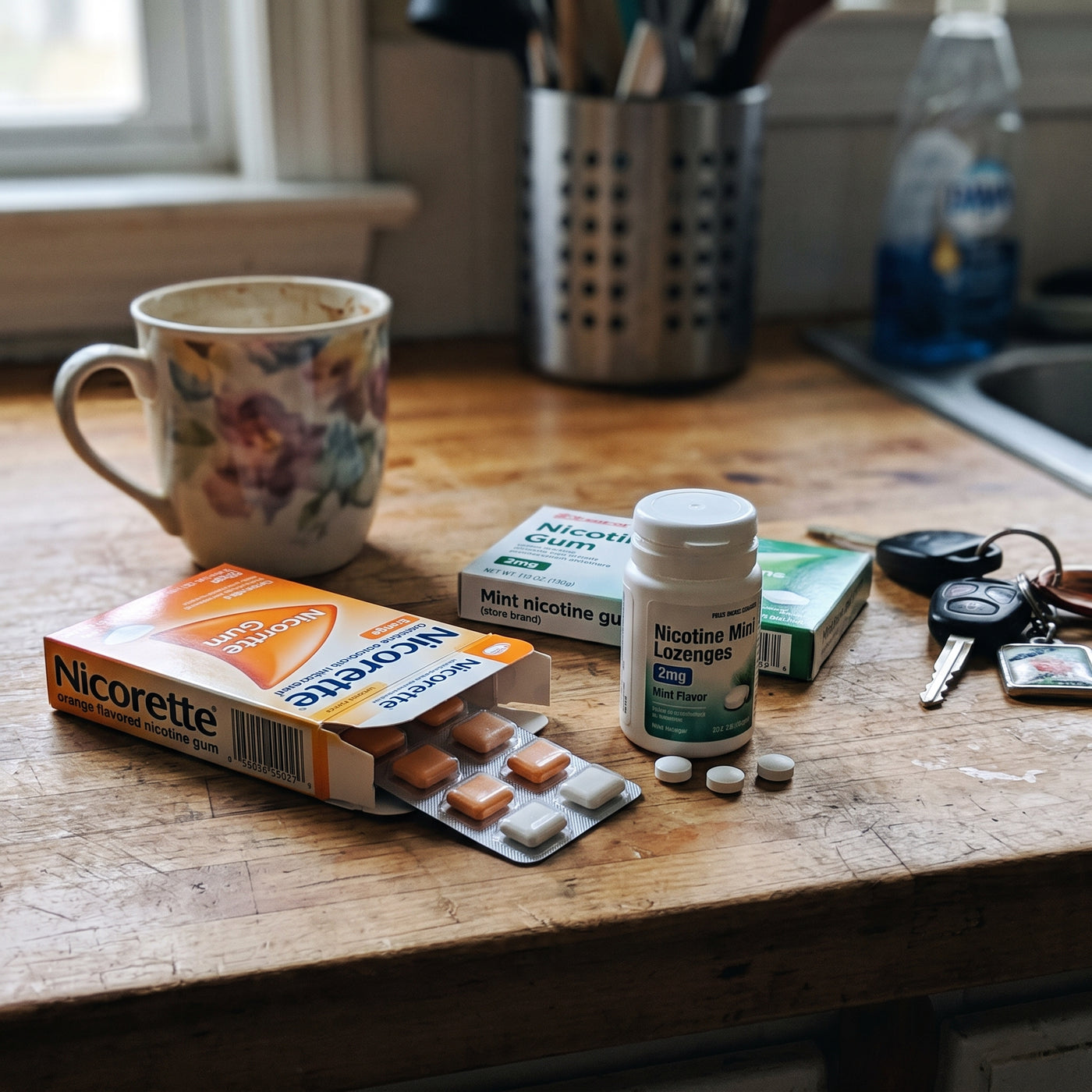 Patches, gum, lozenges and a vape — all still nicotine